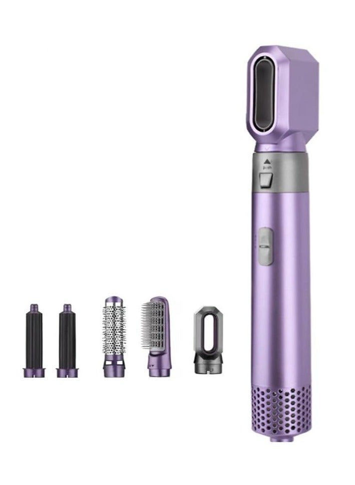 5 in 1 Hot Air Styler Hair Dryer Comb Multifunctional Styling Tool for Curly Hair machine for Straightening Curling Drying Combing - Image 1